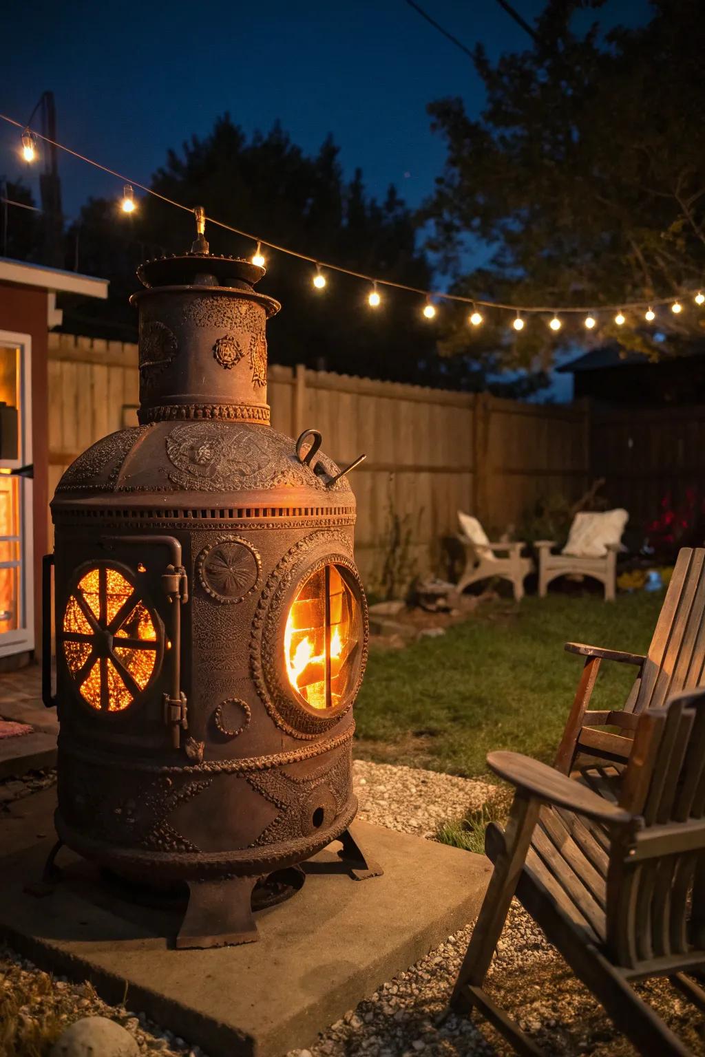 Transform an old pressure tank into a stunning fire pit and become the talk of every bonfire night!