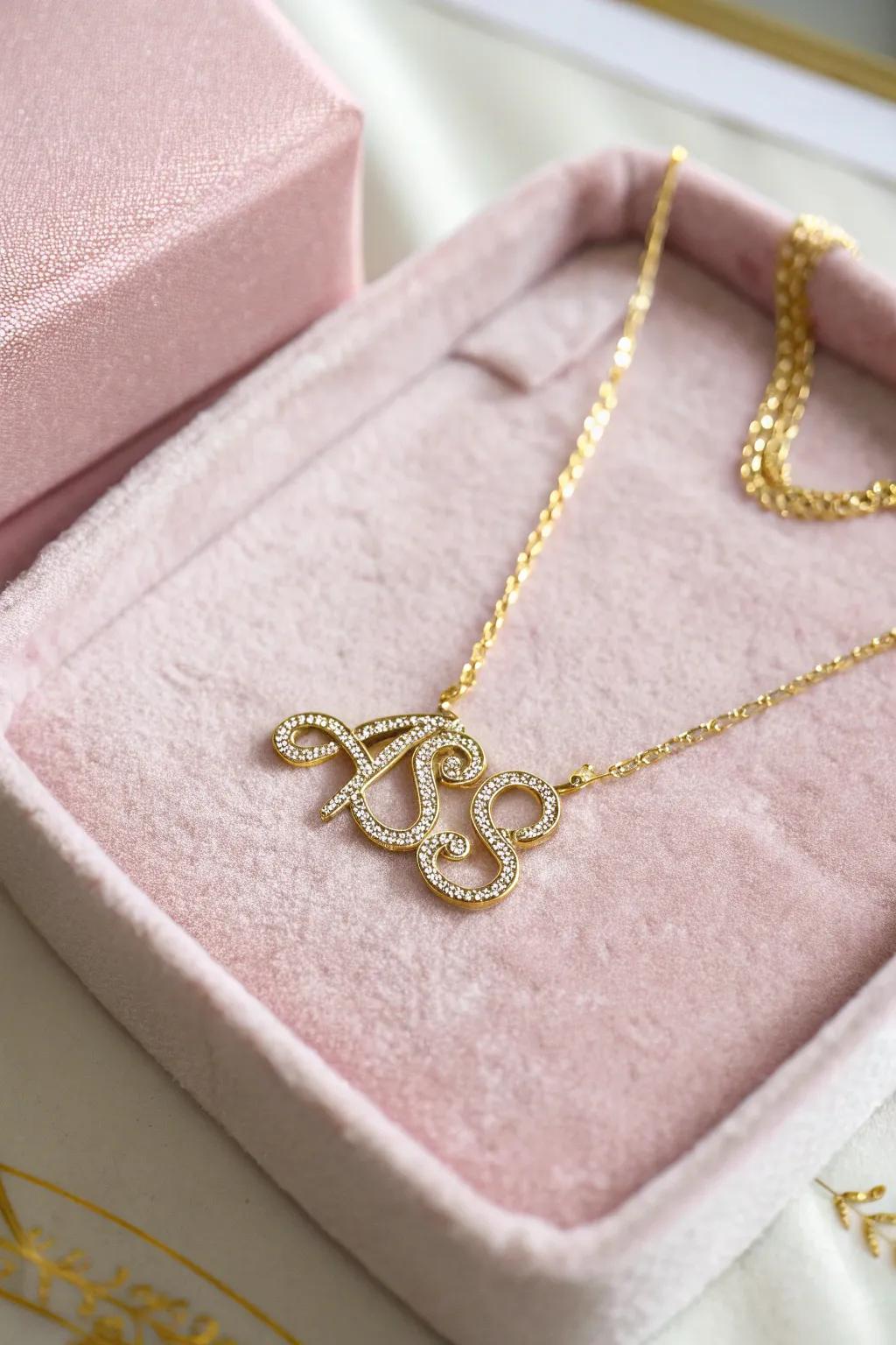 A timeless personalized name necklace that adds a personal touch.