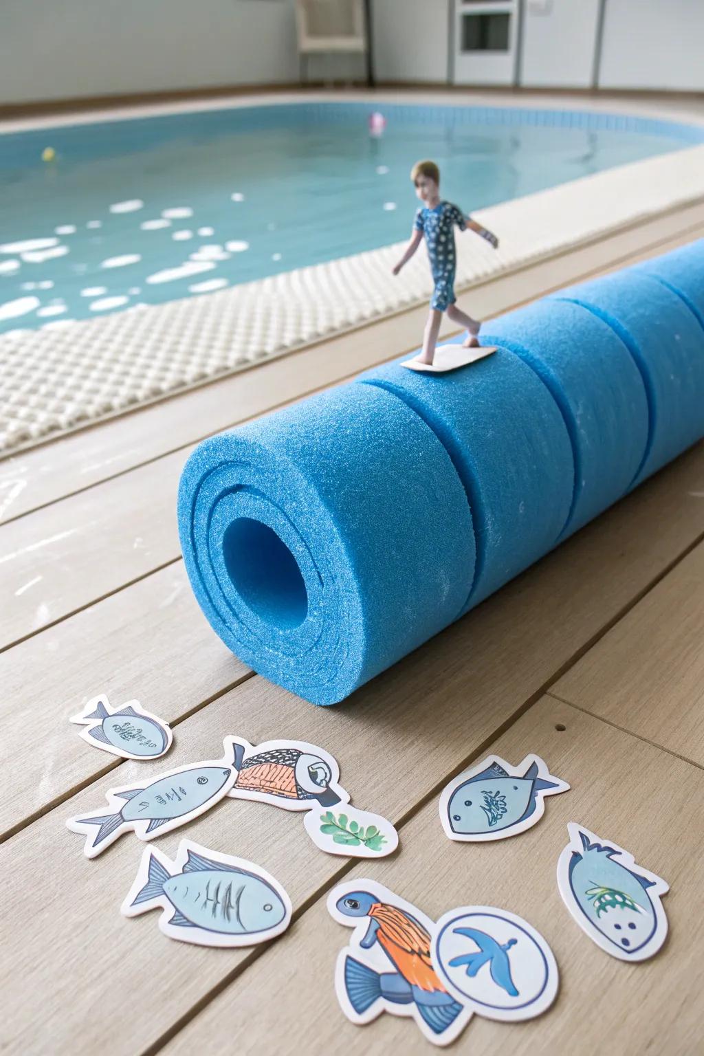 Create a serene water scene with a twist! Let Peter walk on water with this minimalist craft idea.