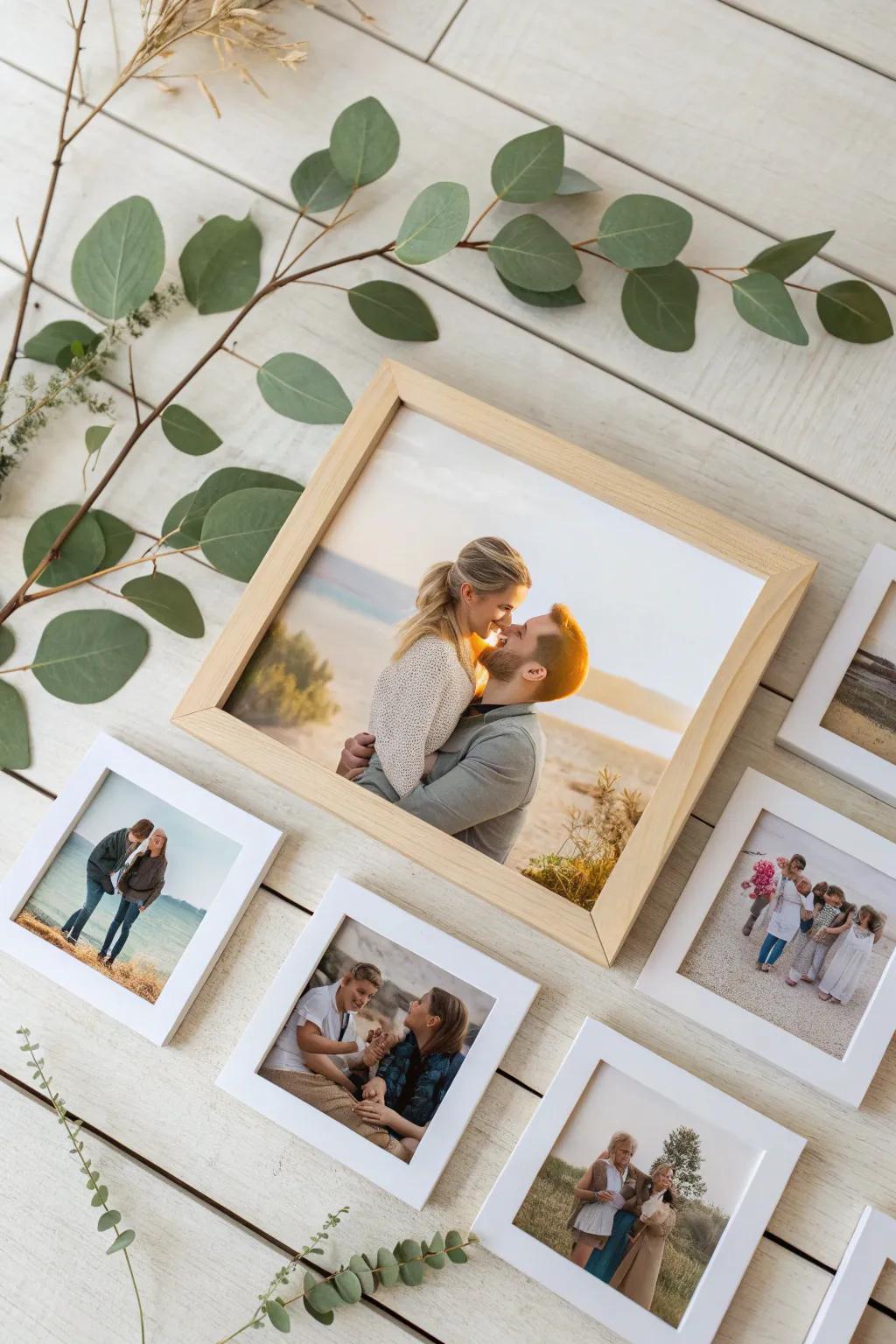 Capture cherished memories in a personalized family collage, where simplicity meets heartfelt elegance.