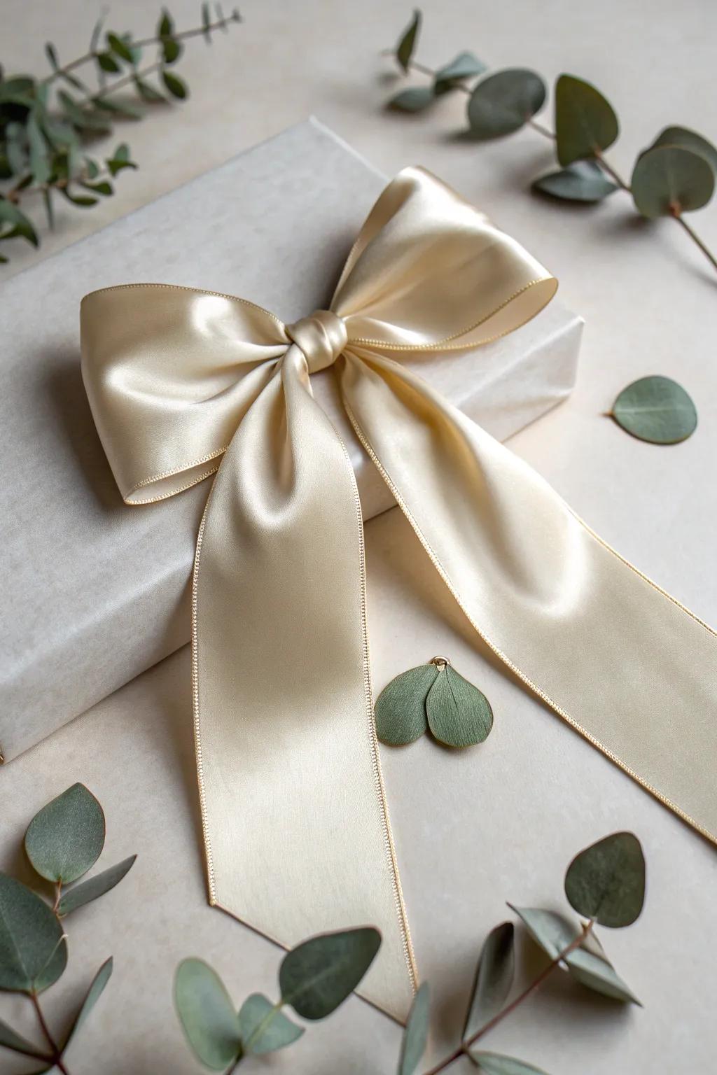 Timeless Elegance: Elevate any gift or decor with the classic ribbon bow.