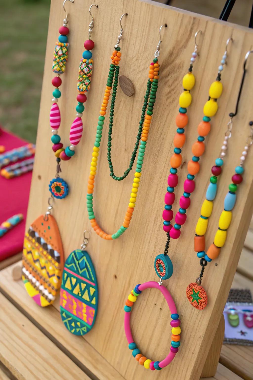 Express your personal style with handmade polymer clay jewelry.