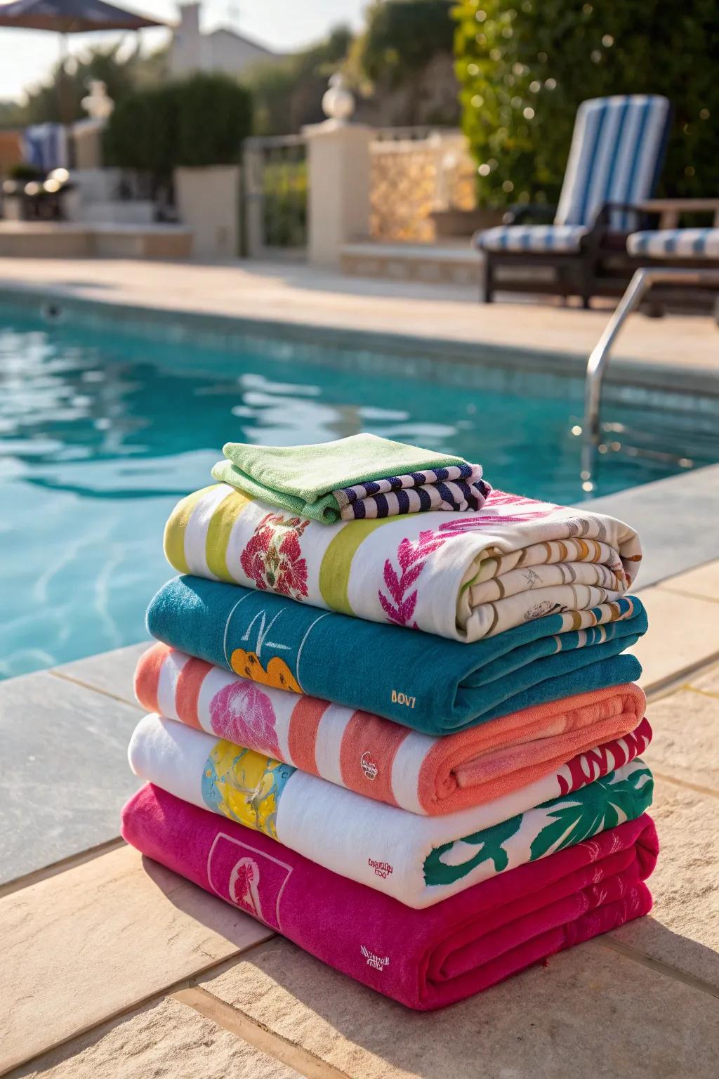 Personalized beach towels are both practical and memorable.