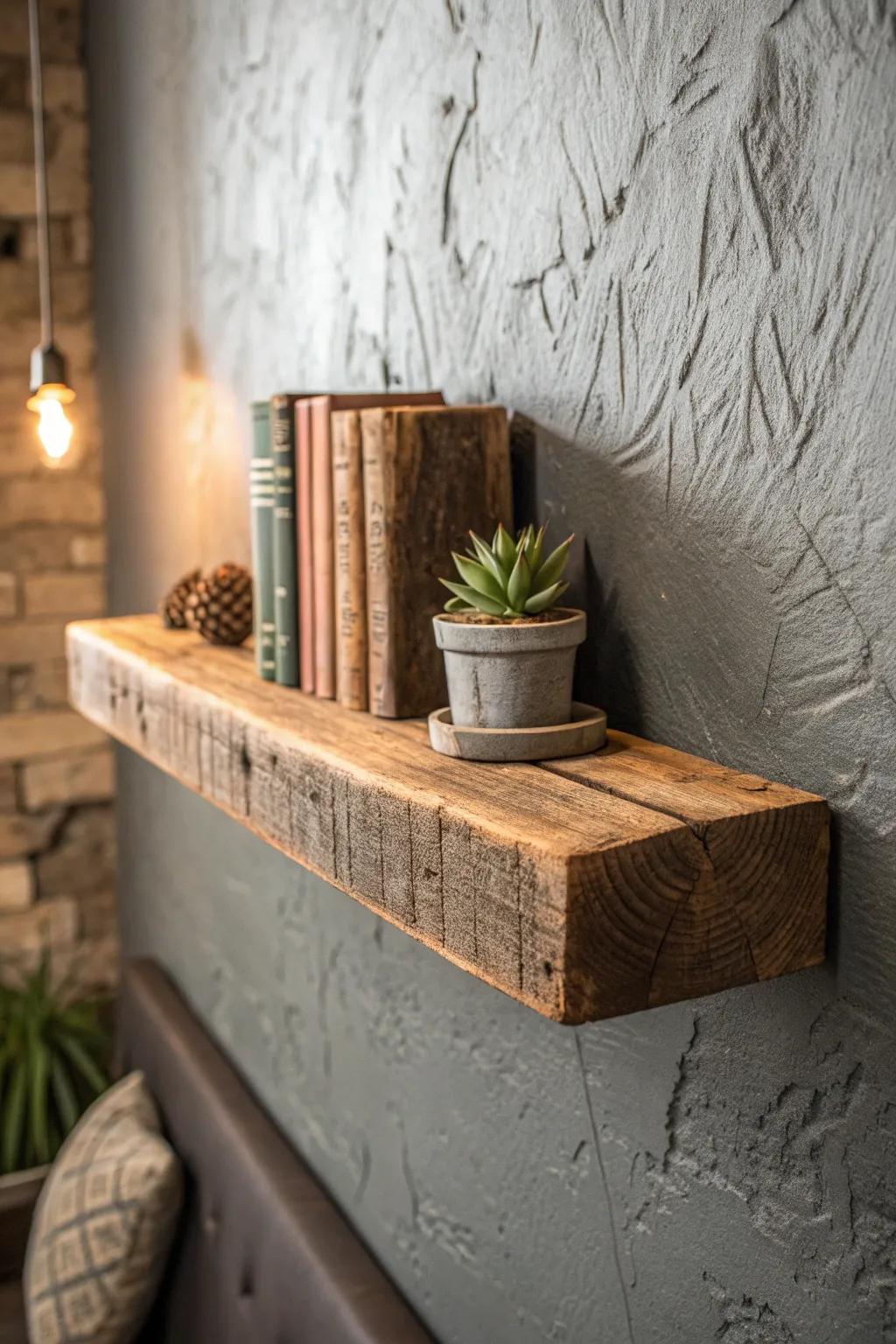 Elevate your space with the timeless charm of reclaimed wood. 🍂📚