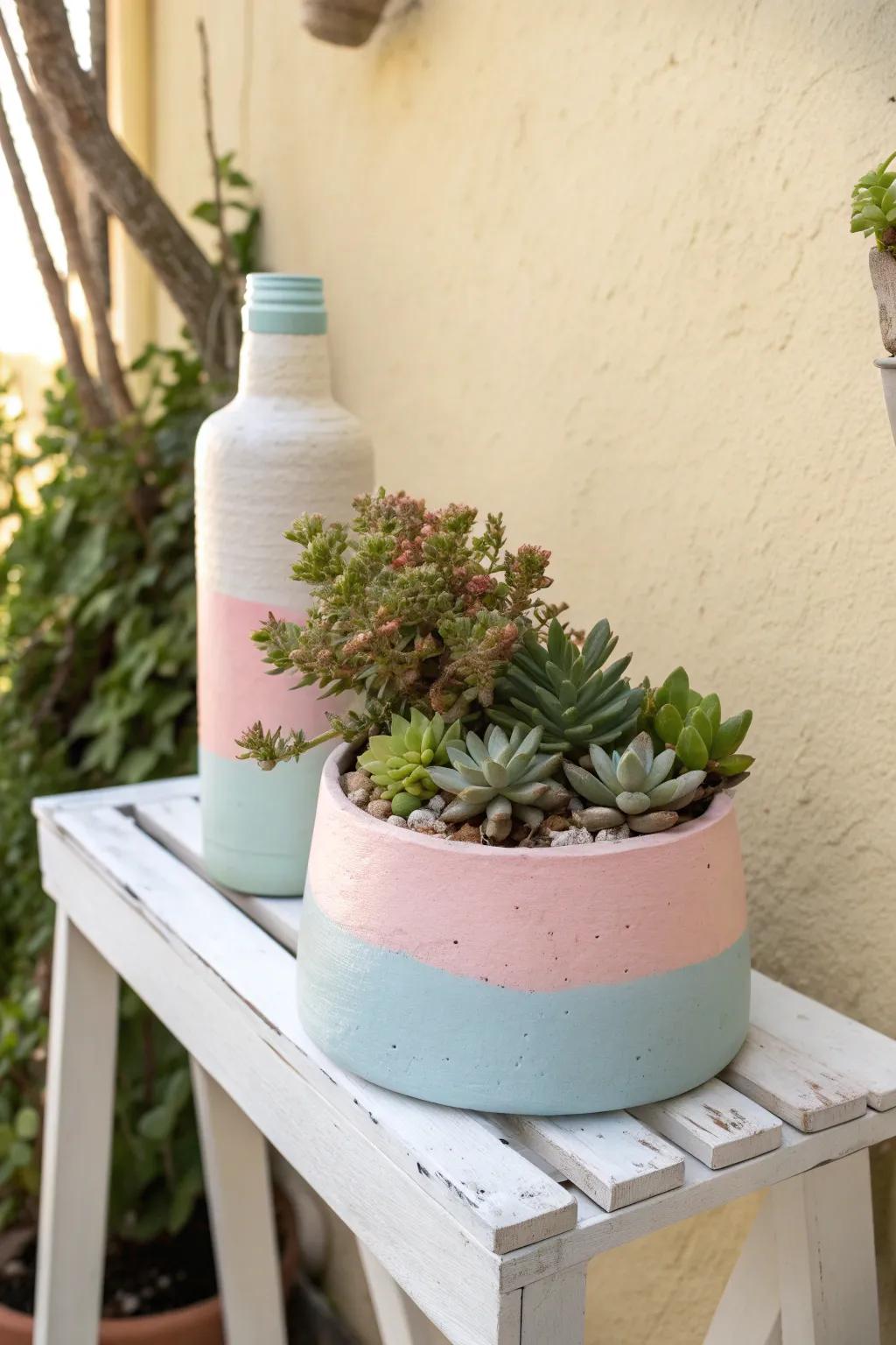 Transform waste into wonder with these charming DIY plastic bottle planters, perfect for your succulent sanctuary.