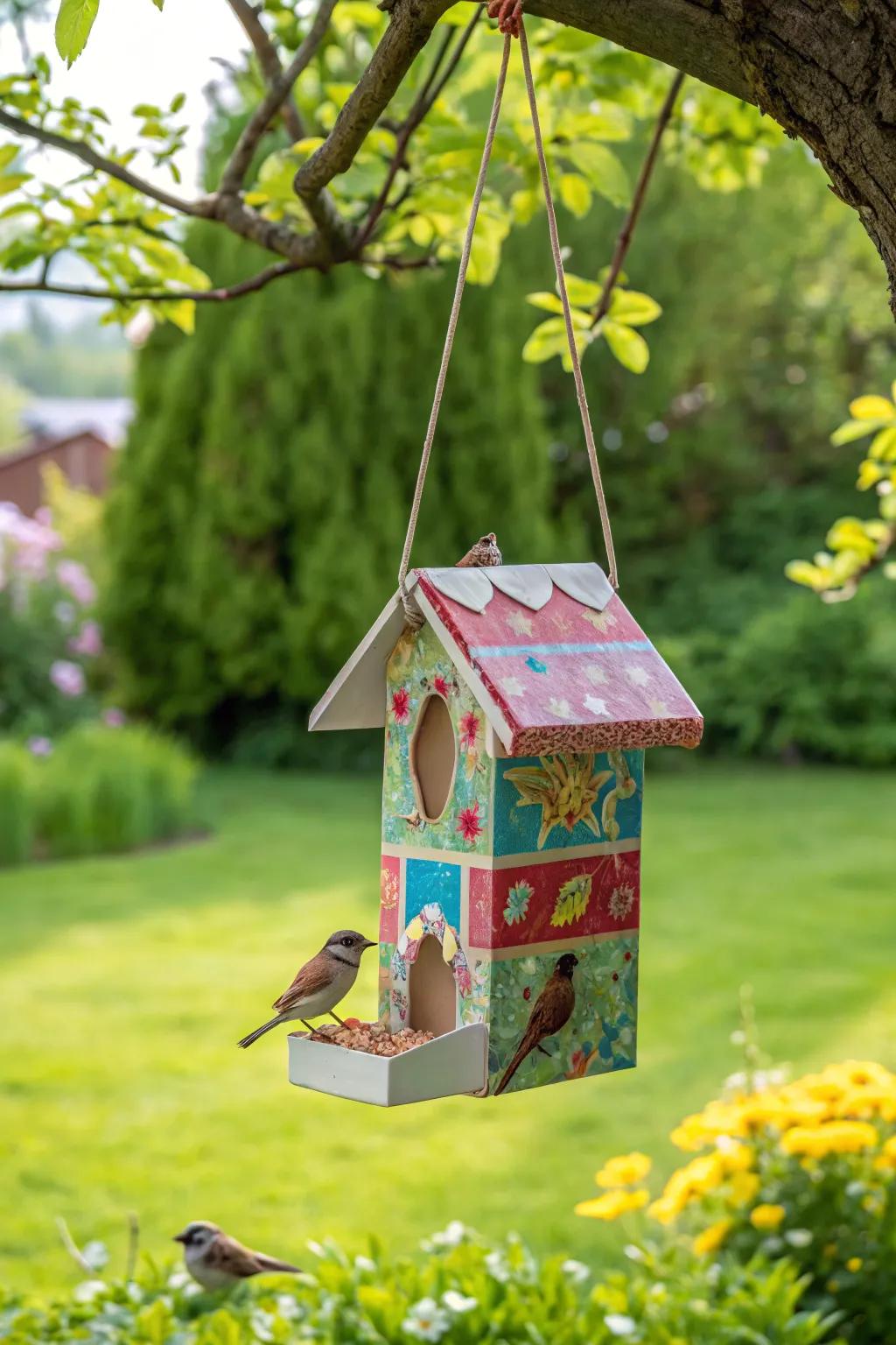 Invite nature into your garden with this delightful bird feeder.