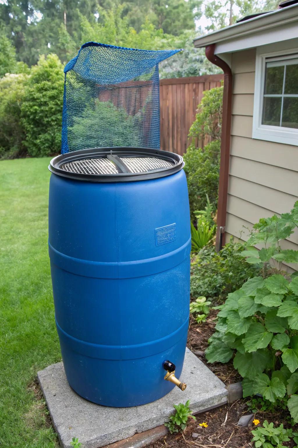 Turn your backyard into a sustainable oasis with this DIY rainwater collector.