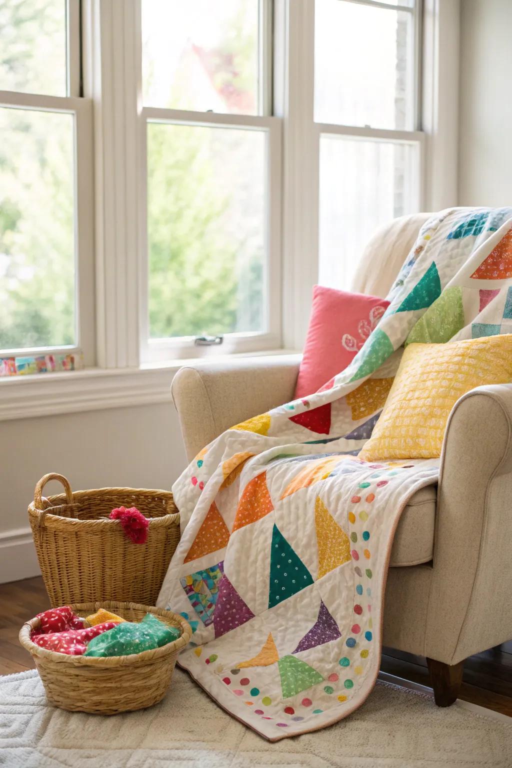 Confetti Quilt: A burst of colors and creativity.