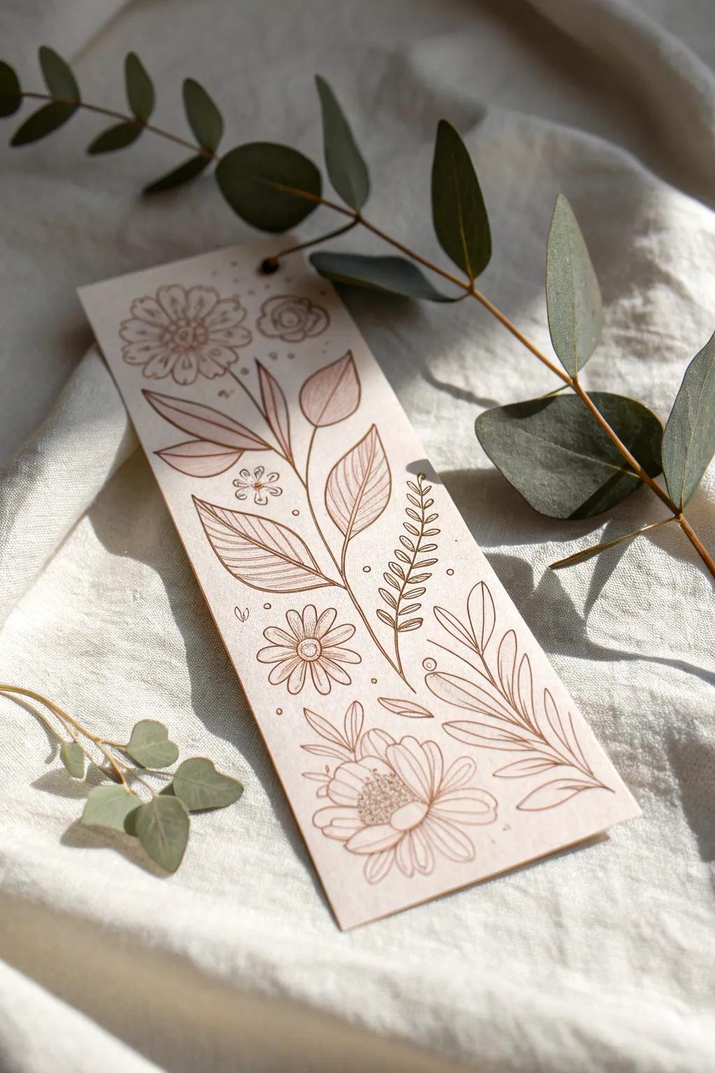 Embrace nature's elegance with a handcrafted slimline card, where simplicity meets the beauty of the outdoors.