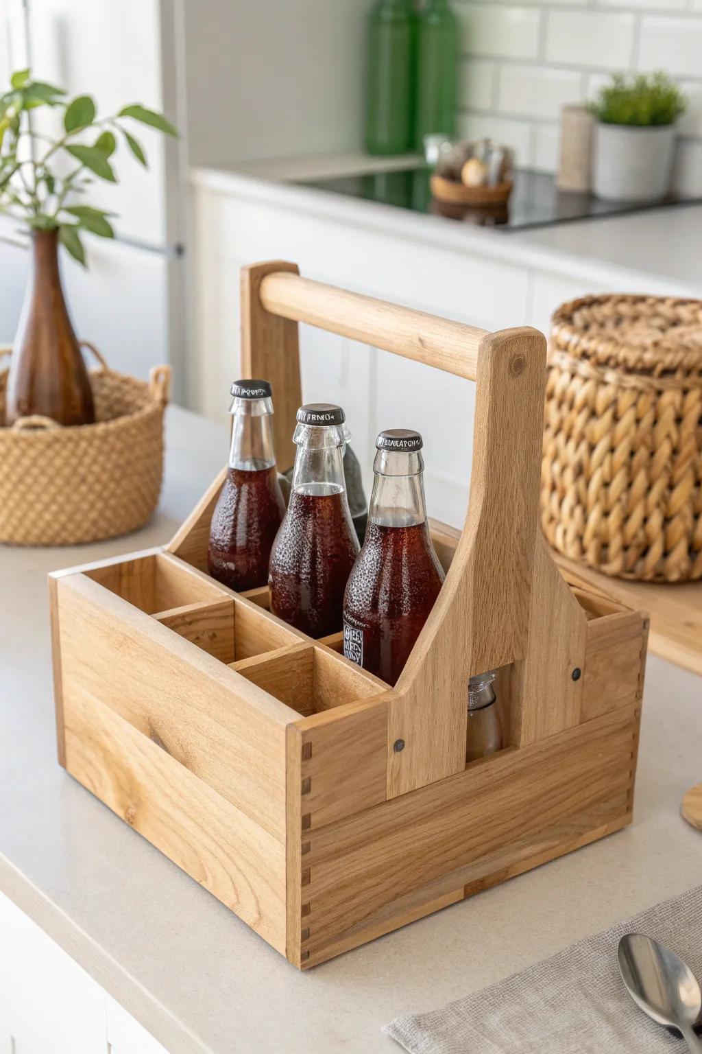 Elevate your home organization with this charming DIY wooden crate holder - where rustic meets minimalist elegance.