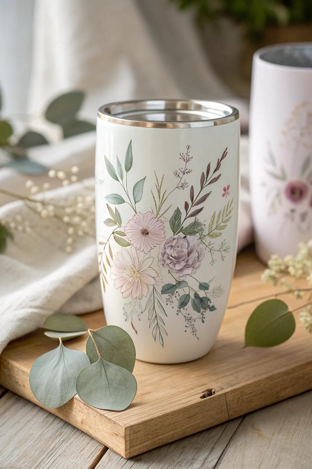 Sip in style this spring with a floral fantasy tumbler that brings nature's beauty to your every day.