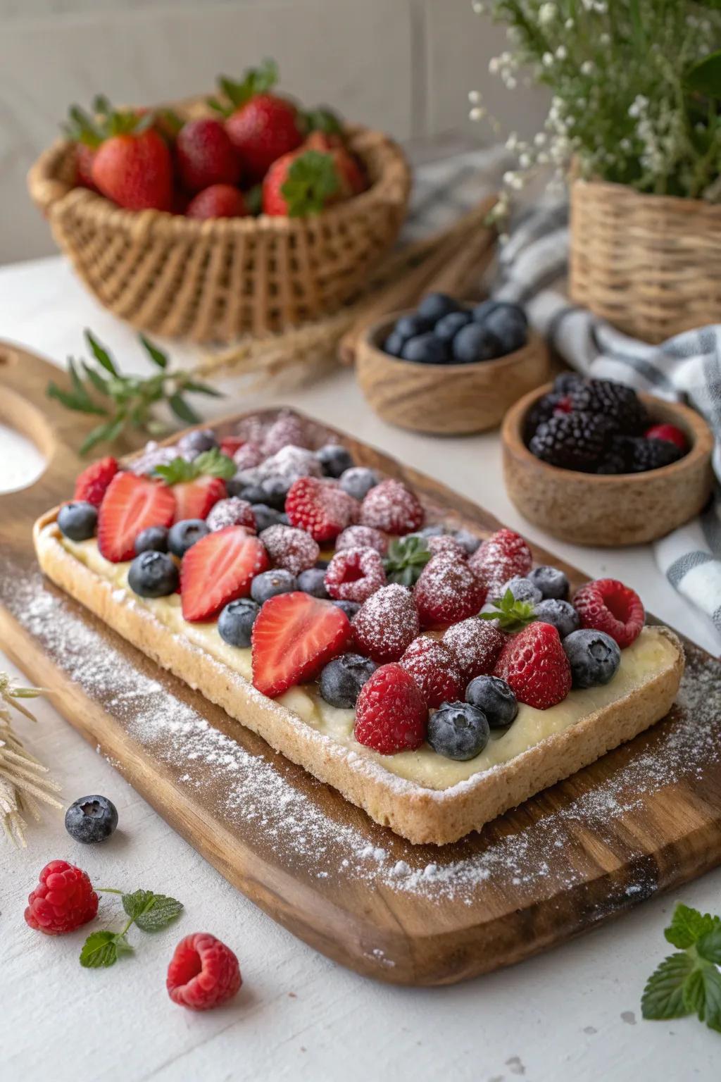 Indulge in the Berry Bliss: A beautiful blend of simplicity and natural sweetness. 🍓🫐✨