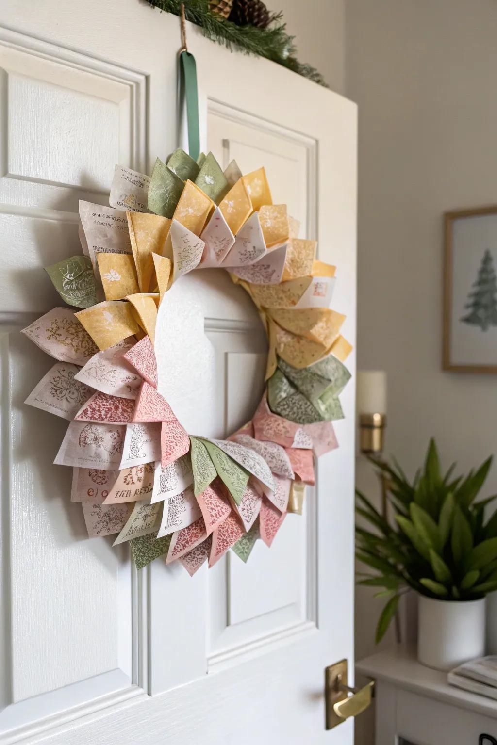 Transform everyday tea bags into a stunning centerpiece with this charming tea bag wreath! Perfect for adding a touch of creativity and warmth to any door.