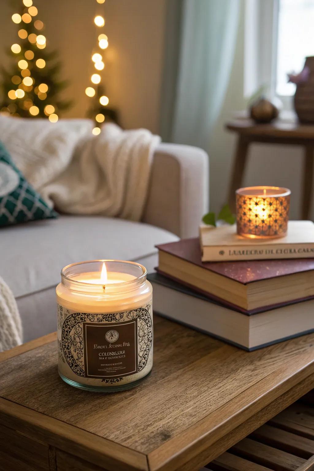 A personalized scented candle to light up their spirits.