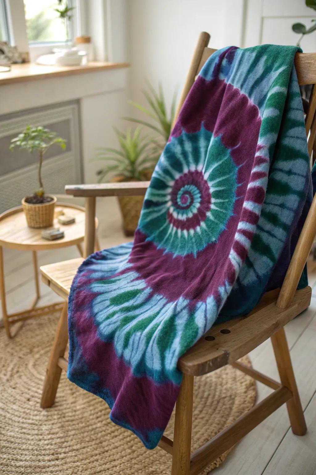 Embrace the art of color with a timeless spiral tie-dye sweatshirt—where craftsmanship meets vibrant expression.