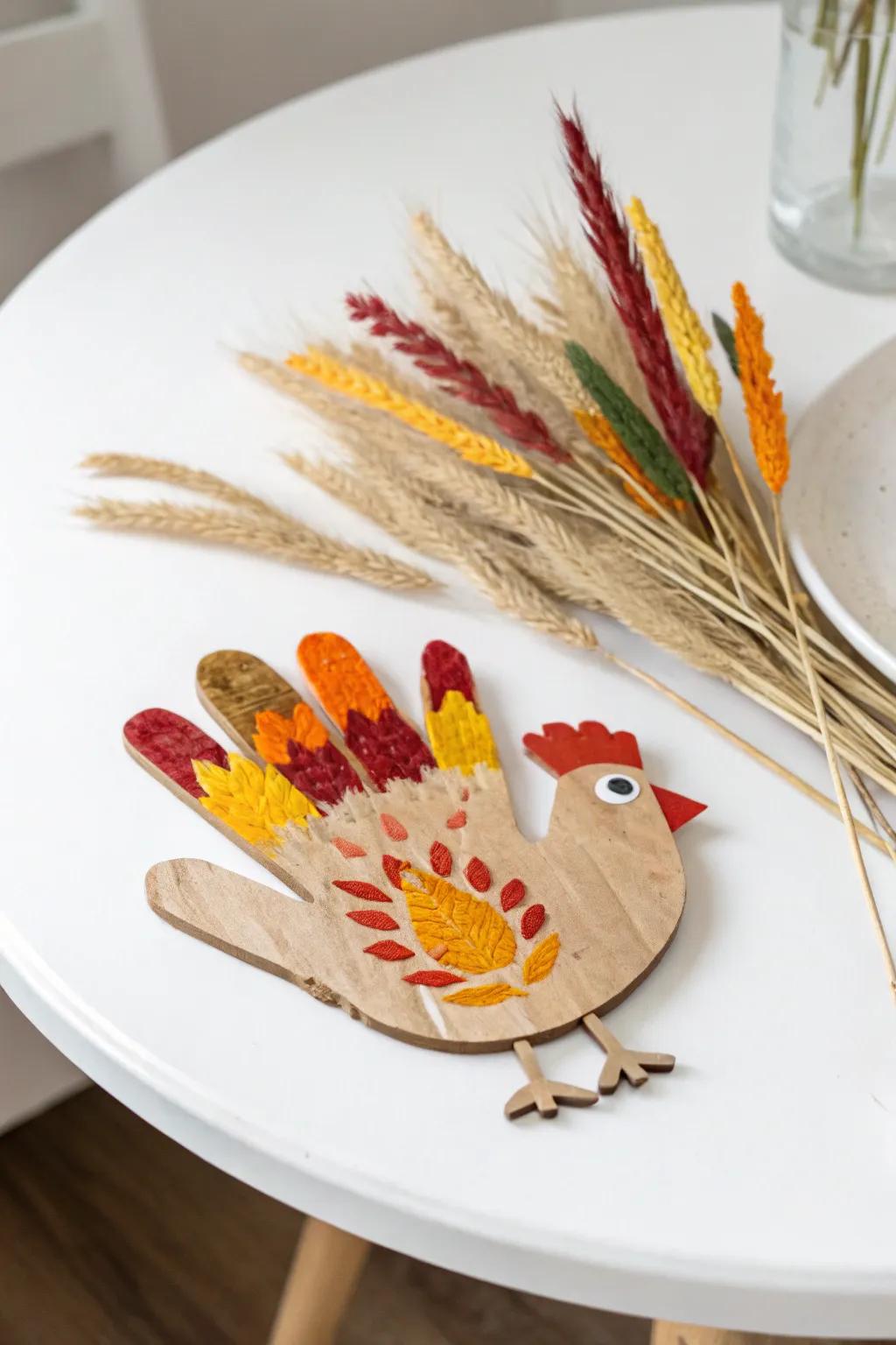 Turning little hands into beautiful turkeys—where creativity meets simplicity and joy. 🦃✨ #CraftingMemories #LittleHandsBigArt