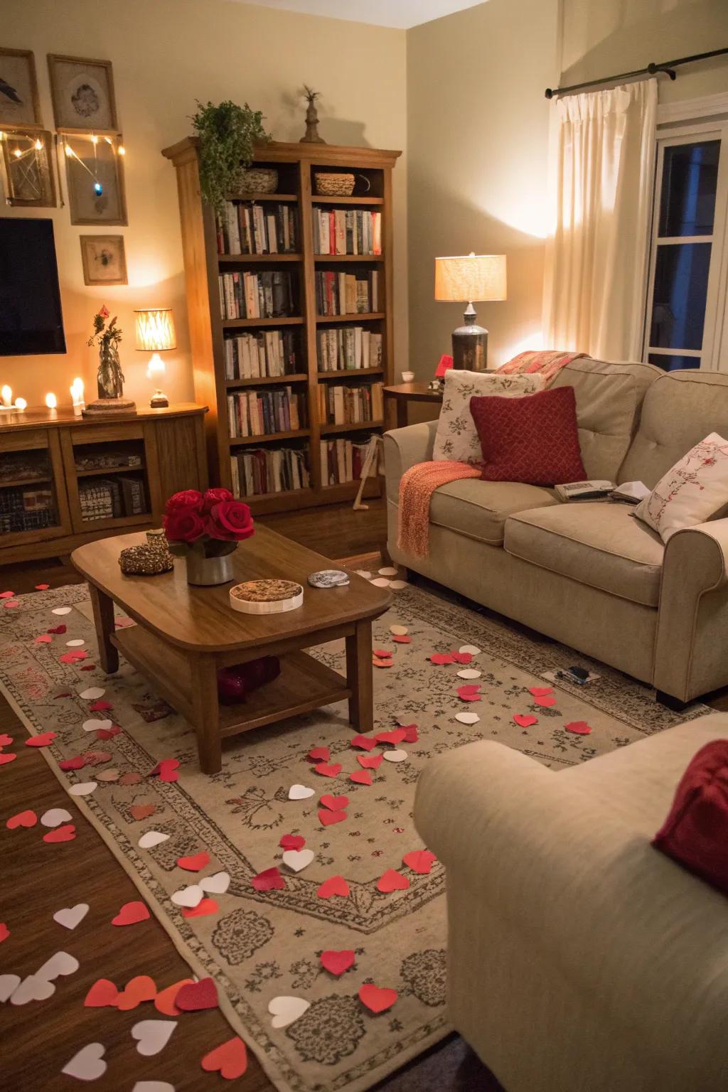 Heart-shaped clues make for an exciting Valentine's scavenger hunt.