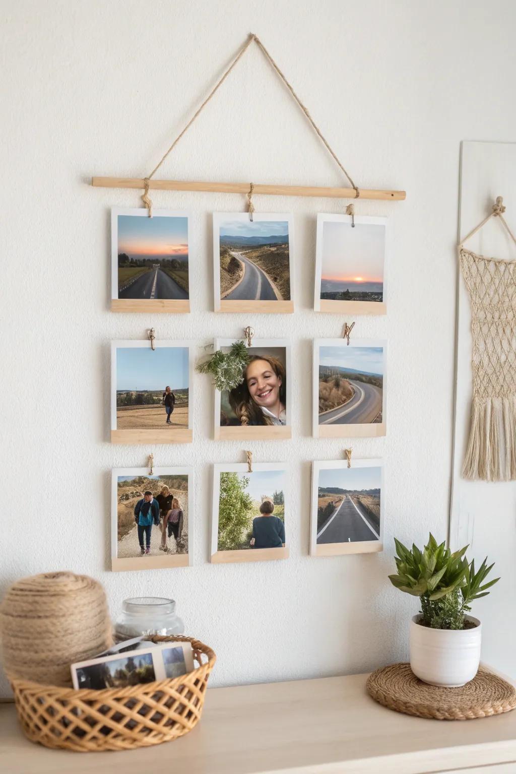 Craft a heartfelt story with a personalized photo collage, blending simplicity and boho charm for a perfect Valentine’s gift.