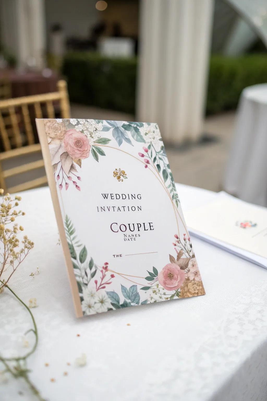 Bespoke wedding invitations that tell your unique love story