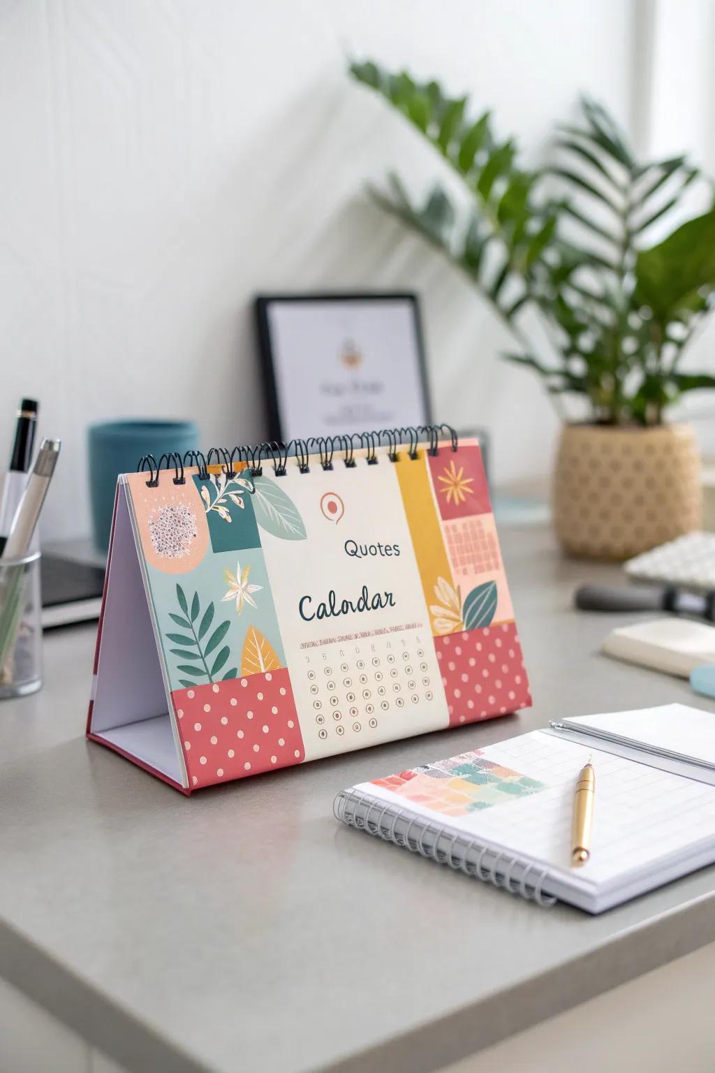 Inspire daily with a custom desk calendar.