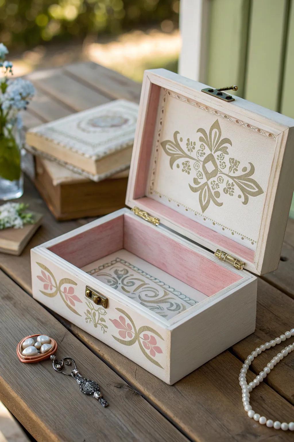 Elegance in Craftsmanship: A vintage-inspired treasure for your heirlooms.