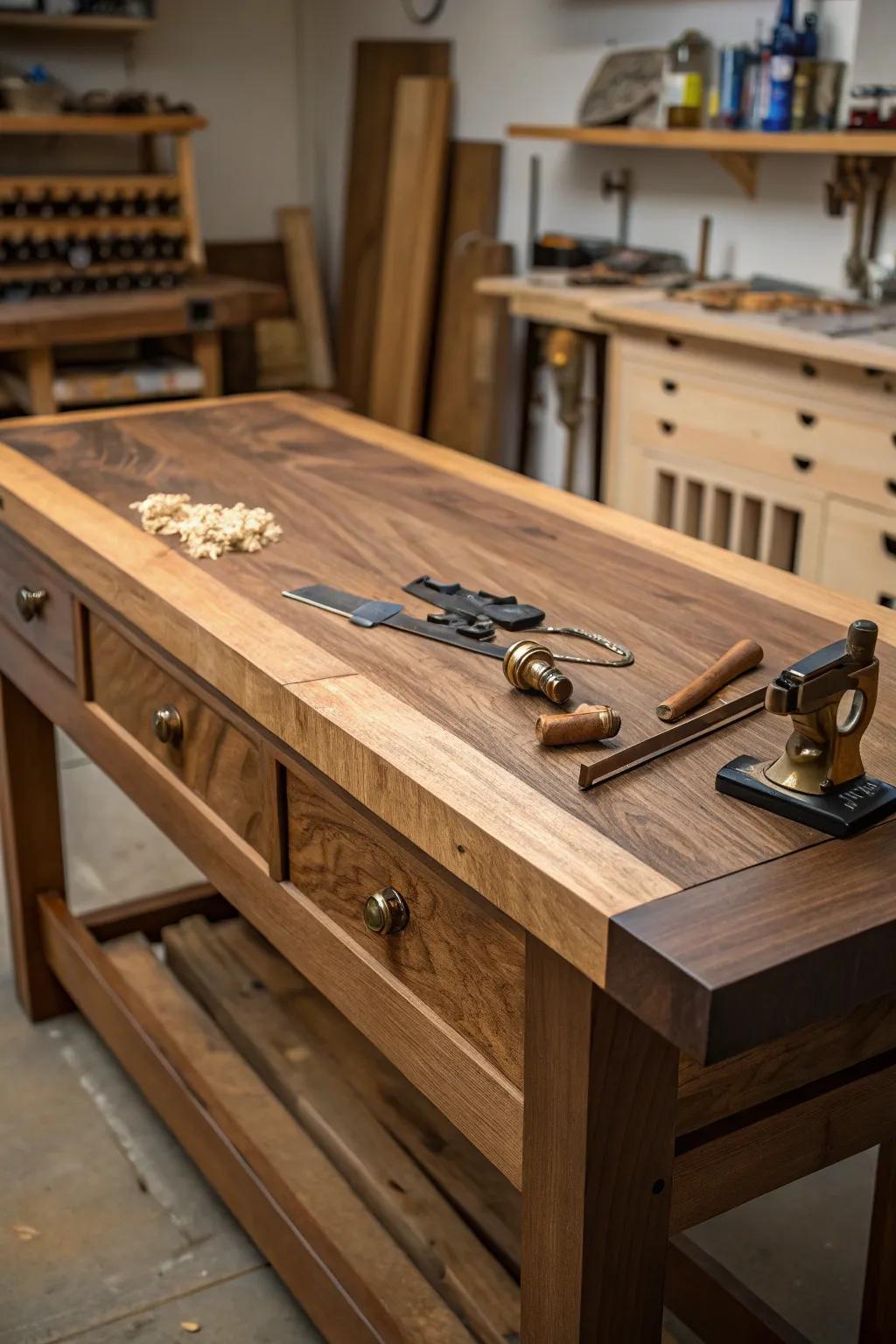 Craftsmanship at its Core: A Central Workbench That Inspires Creativity