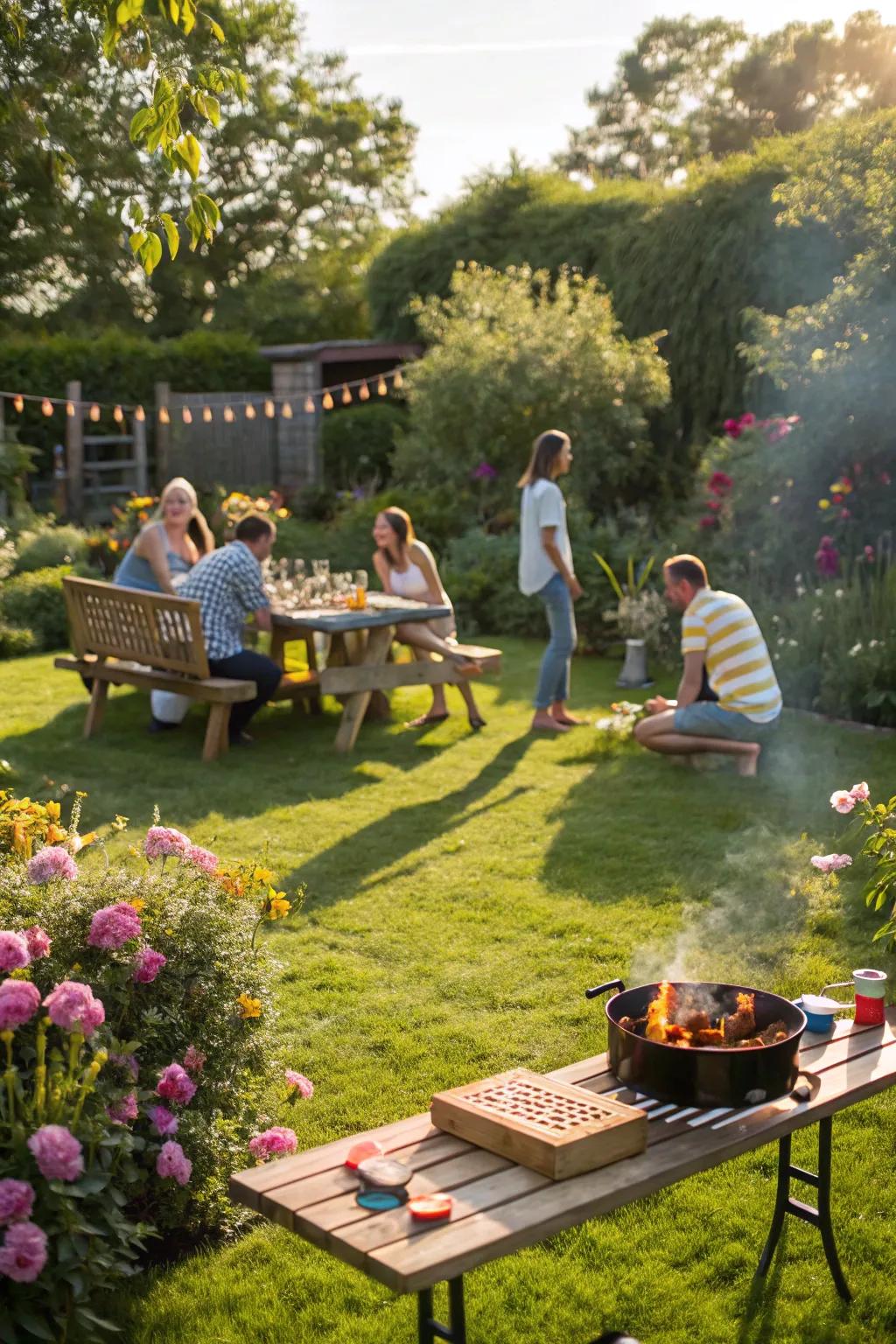 Celebrate with a fun and casual backyard BBQ.