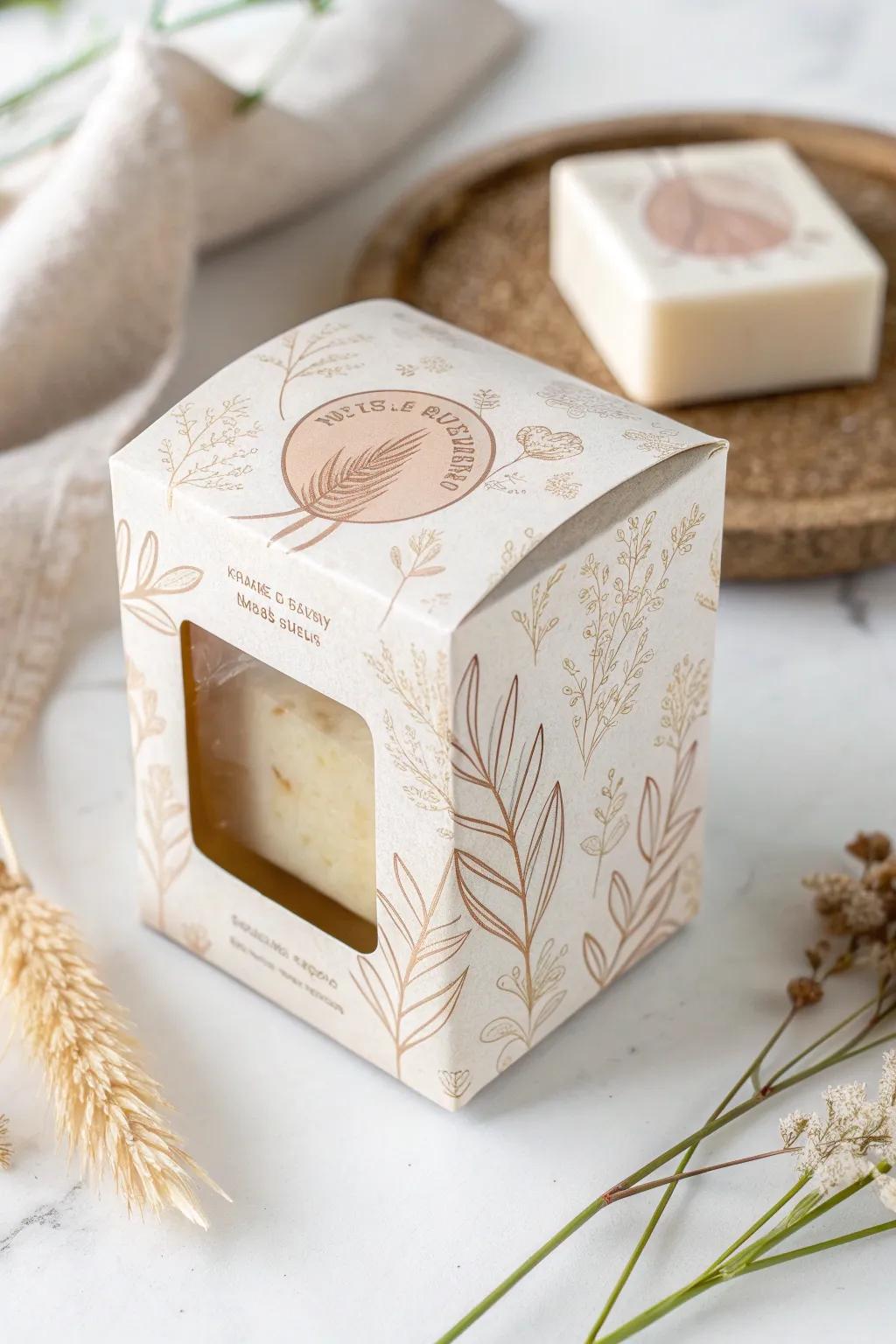 Peek inside perfection: Discover the beauty of handcrafted simplicity.