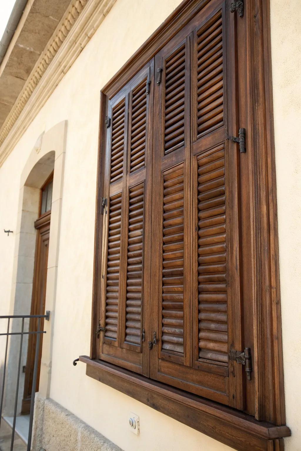 Elevate your space with the timeless elegance of Venetian shutters.