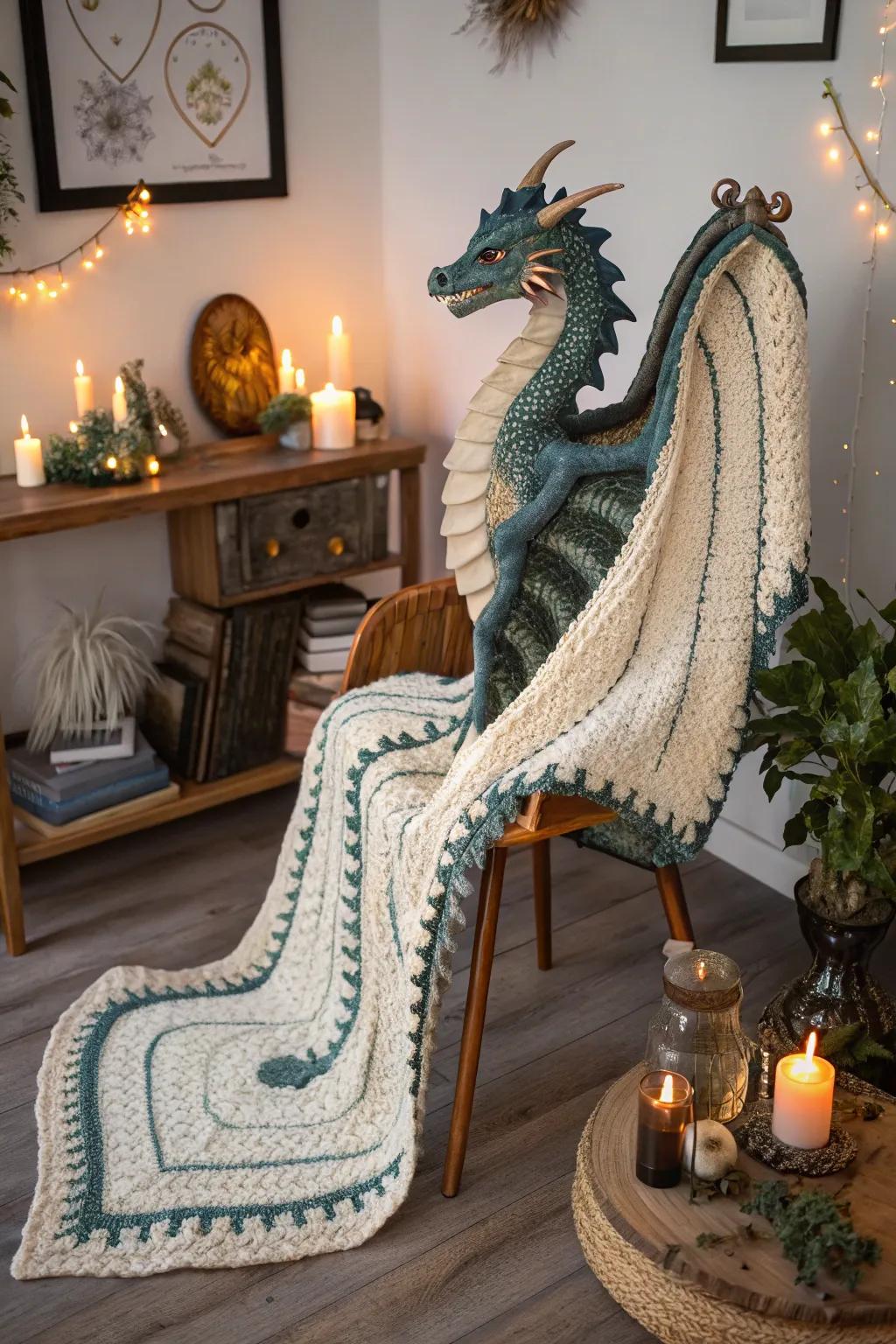 Let the magic of the River Spirit Dragon flow through your home.