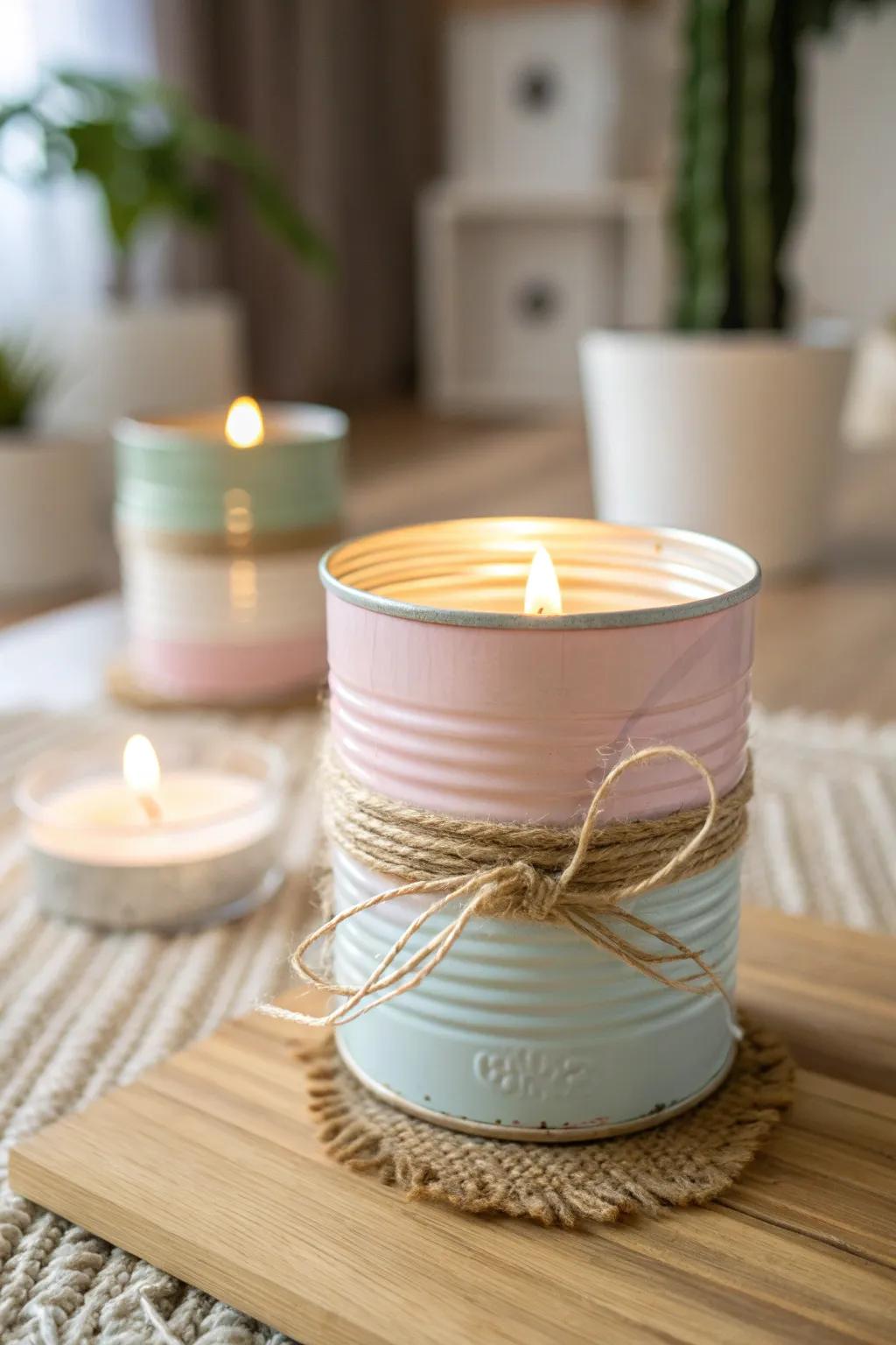Illuminate your space with eco-friendly elegance: a handcrafted candle holder that merges simplicity with natural beauty.
