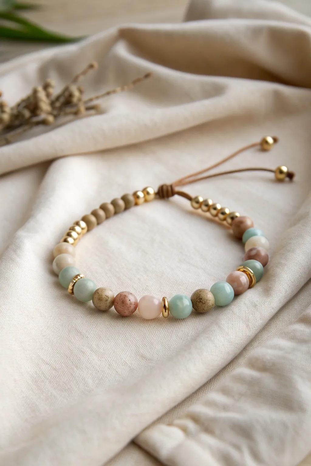 Effortlessly chic: Discover the beauty and versatility of adjustable slider clasps for your beaded bracelets.