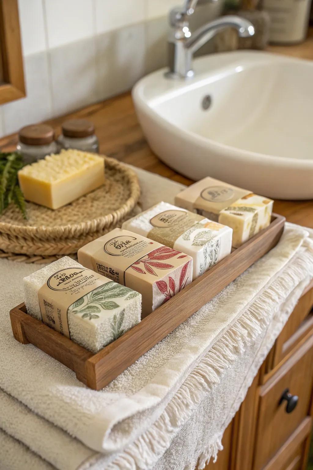 A handcrafted soap set that transforms daily routines into a spa-like experience.