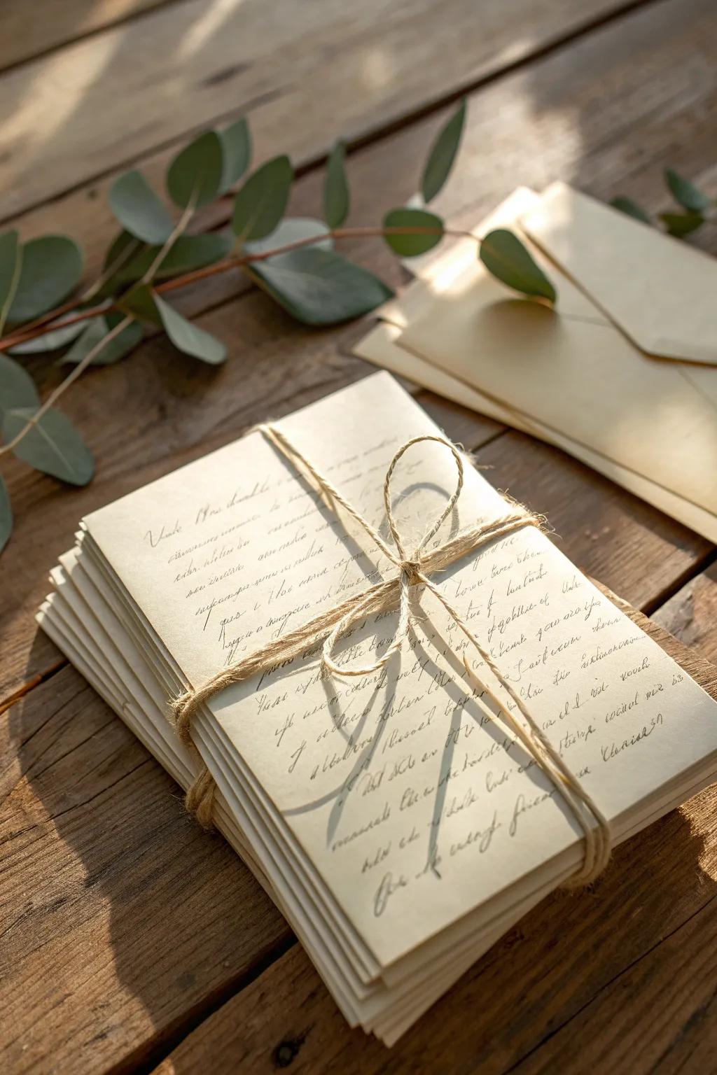 A heartfelt collection of handwritten letters, a timeless birthday gift filled with memories and love.