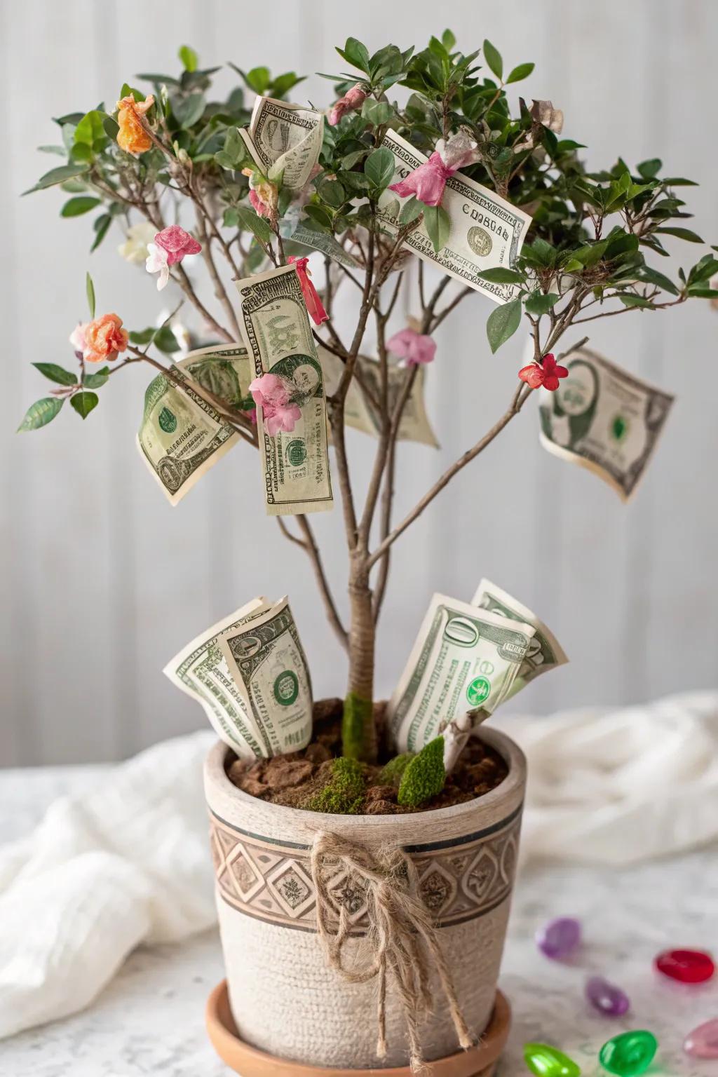 Sweet Surprises: A Unique Edible Money Tree Gift Idea