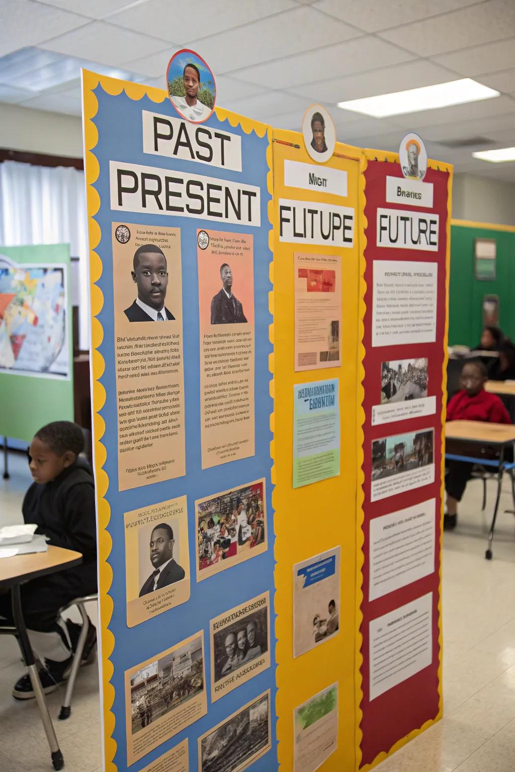 Connecting the past, present, and future of Black history in a cohesive display.