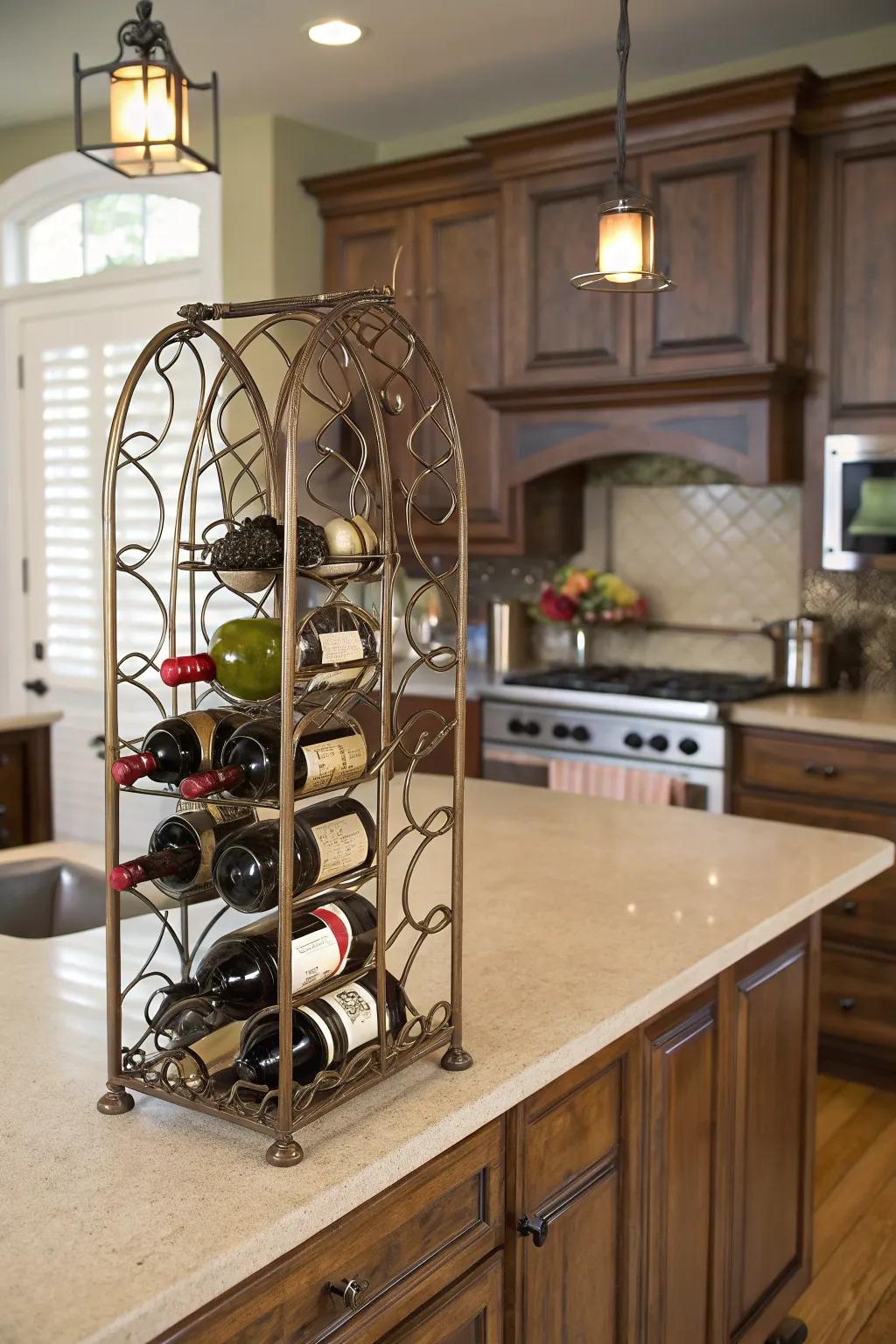 Elevate your wine collection with a bronze touch.