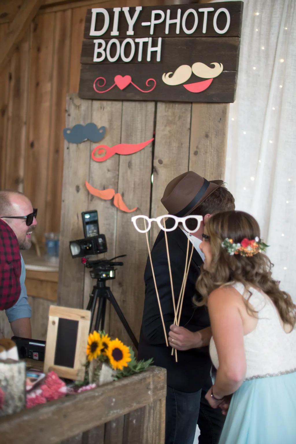 DIY photo booths create lasting memories for you and your guests.