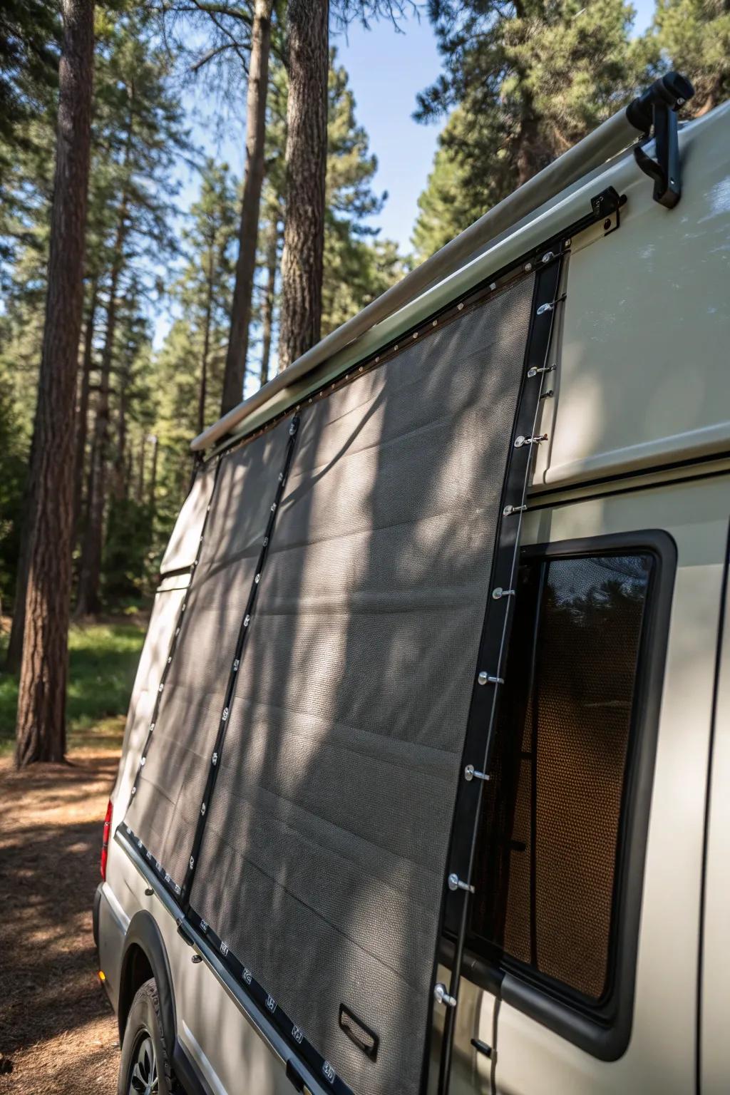 Master the art of outdoor privacy with handcrafted shade panels.