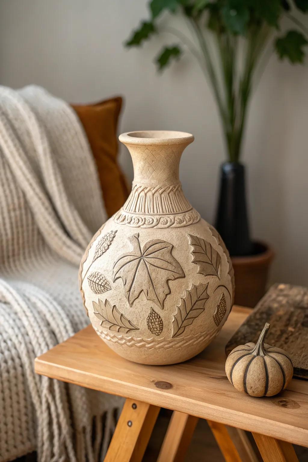 Embrace the autumn spirit with handcrafted pottery that celebrates the season's charm.