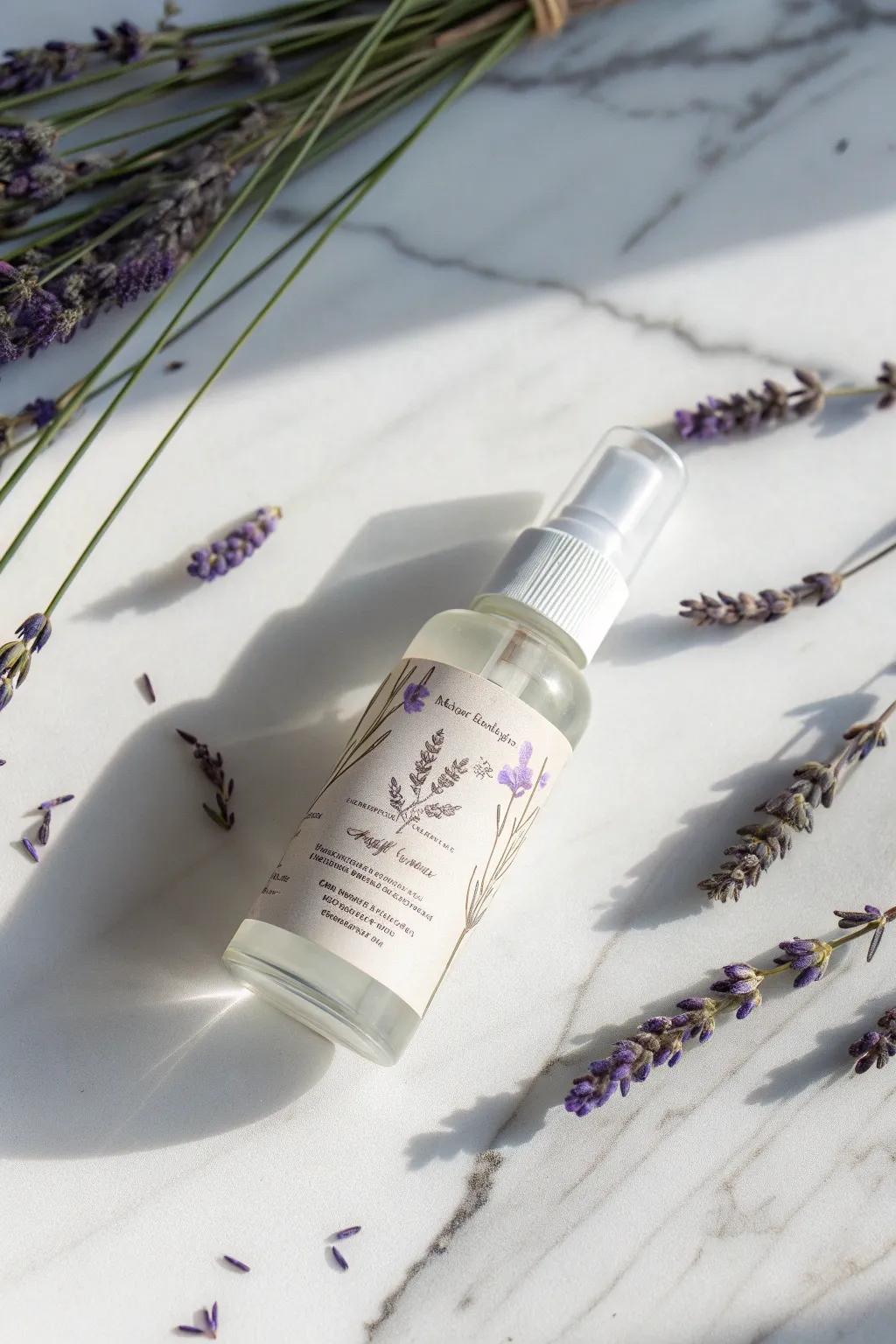 Elevate your cheer survival kit with this calming lavender-scented hand sanitizer, where simplicity meets serenity.