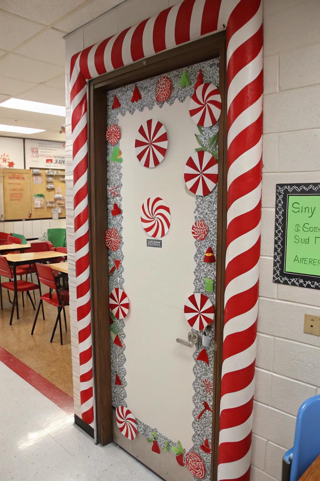 Candy Cane Lane offers a sweet holiday greeting.