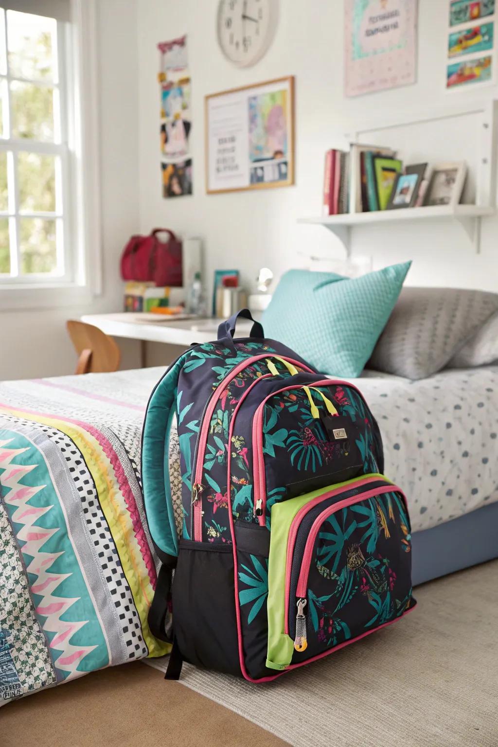 Stay organized and stylish with a versatile backpack.