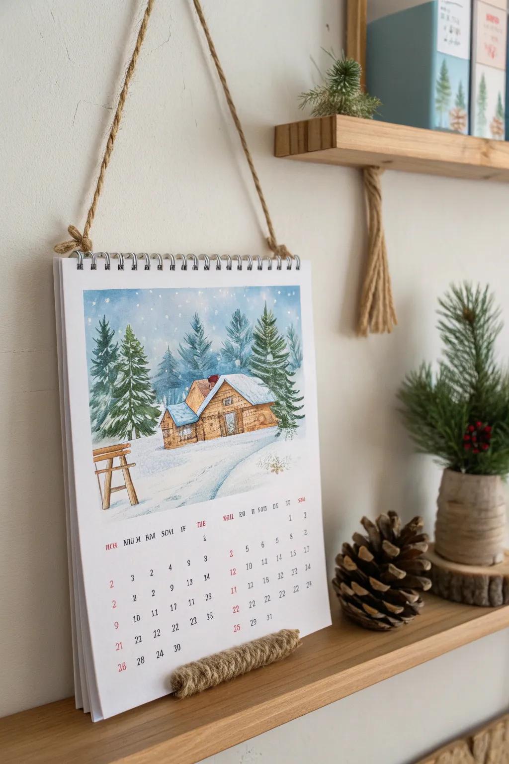 Capture the essence of creativity and warmth with a handmade calendar that celebrates a child’s imagination all year round.