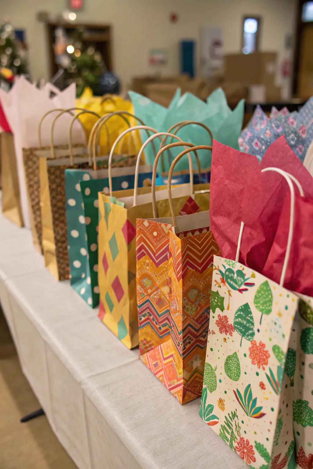 Personalize your presents with DIY gift bags.