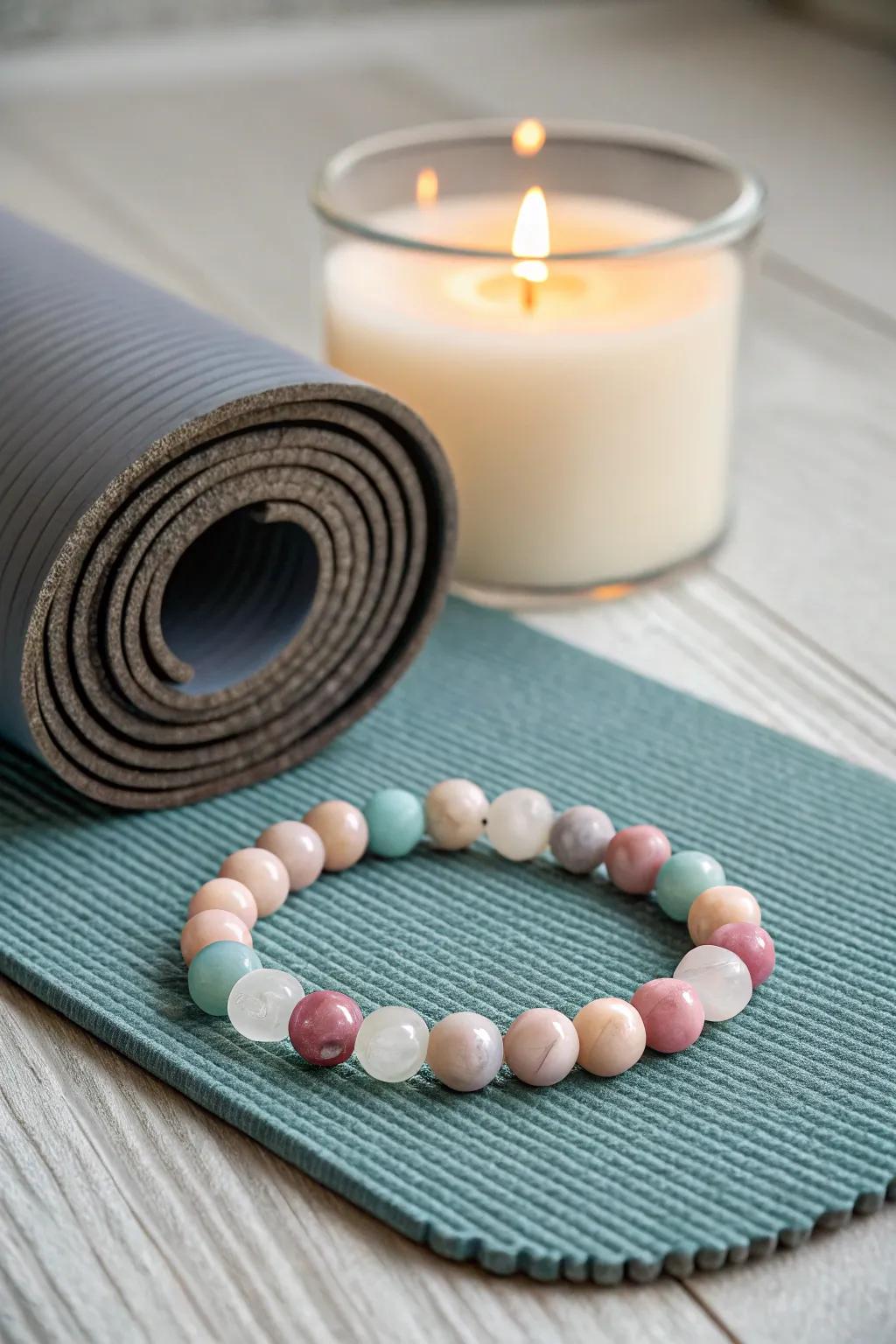 Find your calm with a zen-inspired bead bracelet.