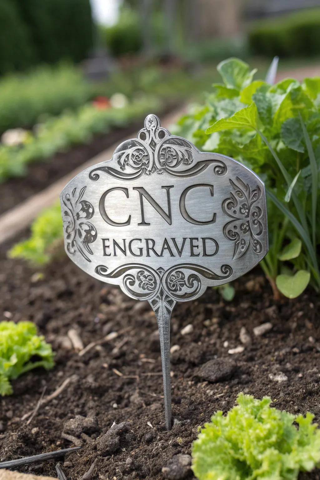 Elevate your garden's style with personalized CNC-engraved plant markers.