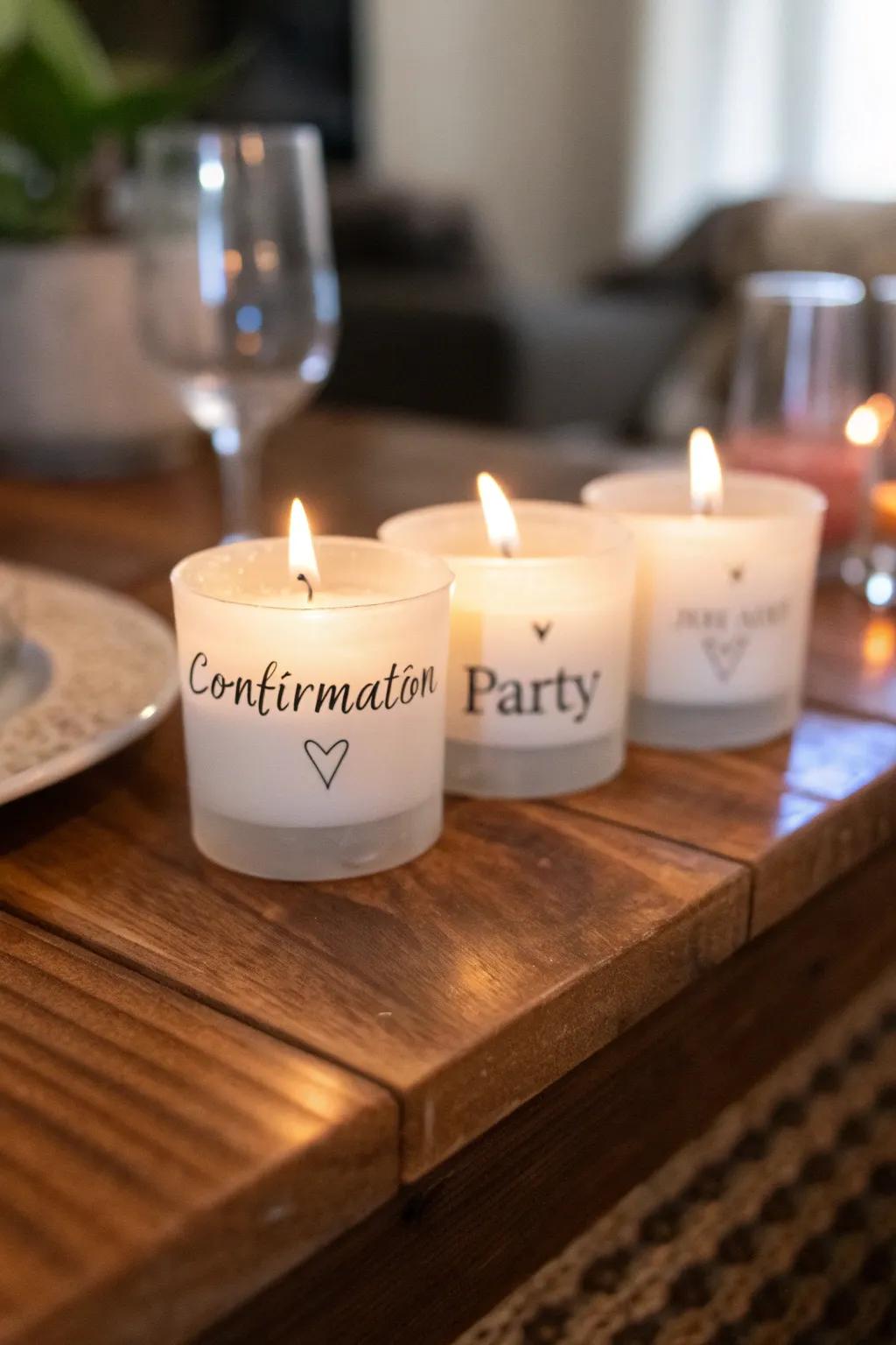 Thoughtful party favors to thank your guests.