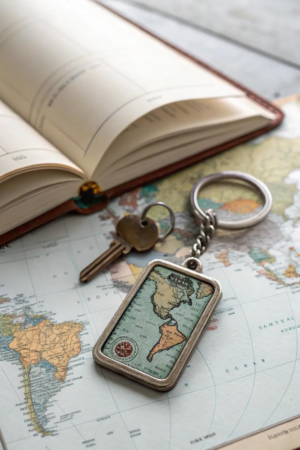 Map keychains: bring your favorite places along for the ride.