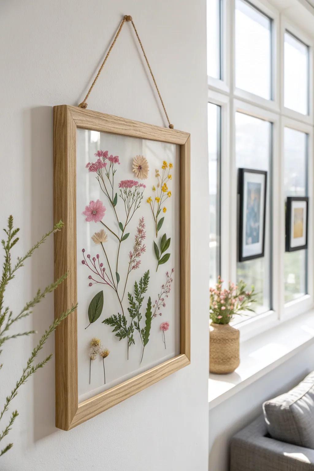 Capture the fleeting beauty of nature with pressed flower art—where simplicity meets elegance.